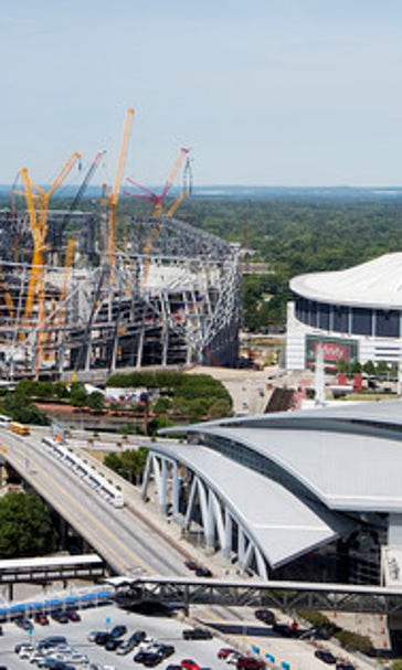 Blank says work on Falcons' new stadium is on schedule